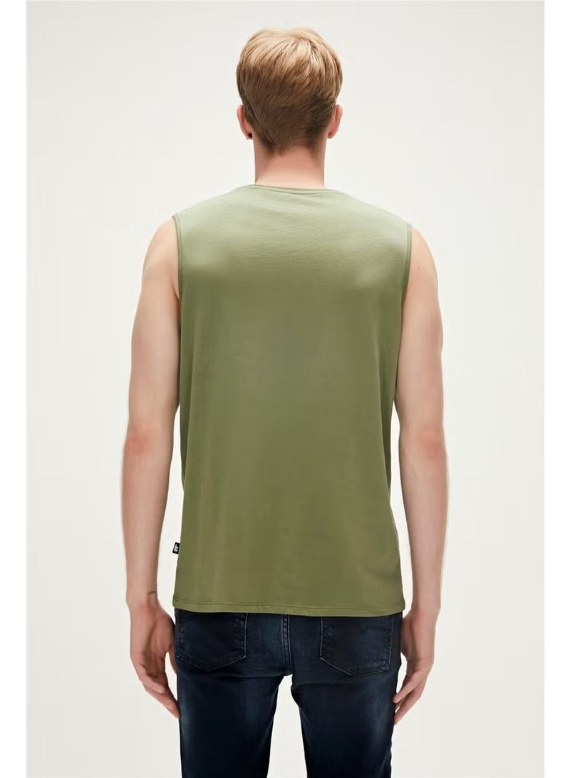 Bad Bear Monstera Tank-Top Pale Green - Image 1
